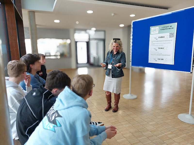 Erika Fischer hat ihren Beruf als Lehrkraft an einer F&ouml;rderschule vorgestellt.