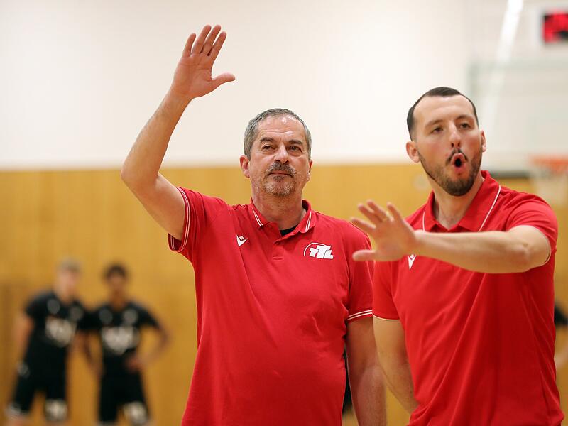TTL-Coach Stephan Harlander (links) und sein "Co" Alex Sperke.