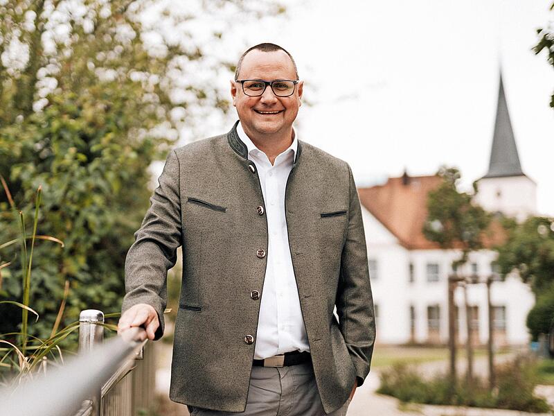Stefan Endres kandidiert in Hirschaid für den Posten des Bürgermeisters.