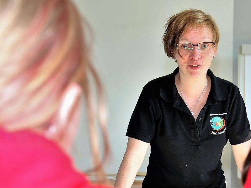 Elena Krämer, Leiterin des JRK Haßberge