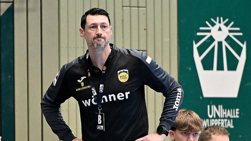 Anel Mahmutefendic hofft auf eine Leistungssteigerung beim Spiel seines HSC Coburg in Essen.