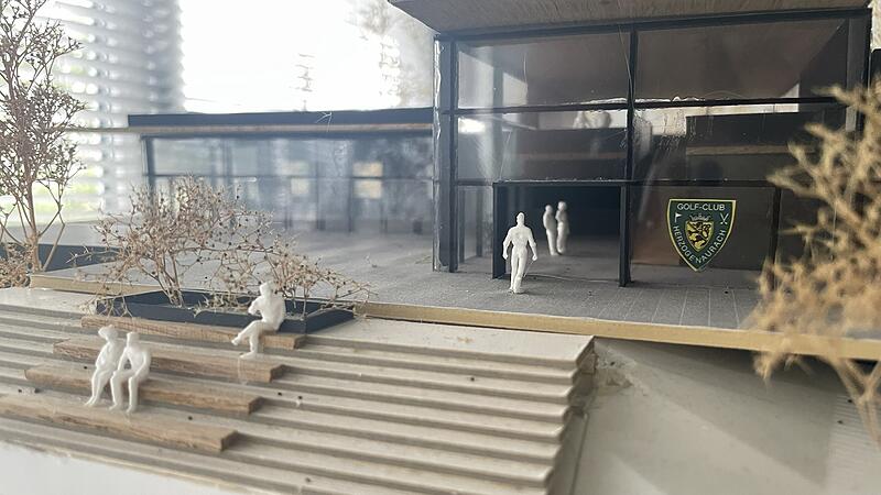 Golf Club Herzogenaurach Das Modell für das neue Vereinshaus: So wird das neue Clubhaus des Golf-Clubs in Herzogenaurach bald aussehen.