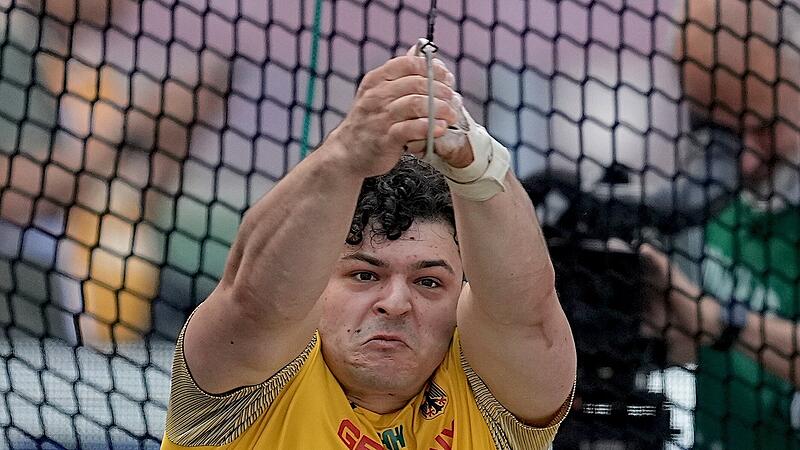 Fokussiert: Merlin Hummel im Ring des Olympiastadions in Rom.
