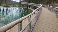 Im Zuge des Wegebaus musste auch der Teich neu angelegt werden.Forchheim & Fränkische Schweiz Im Zuge des Wegebaus musste auch der Teich neu angelegt werden.Forchheim & Fränkische Schweiz