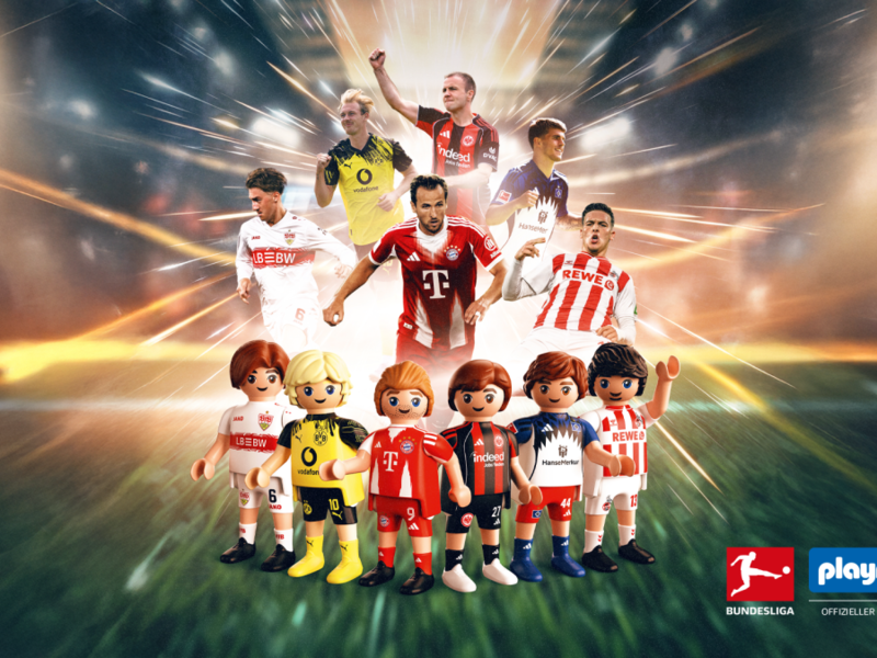 Die "kleinen" Bundesliga-Stars kommen bald aus Franken: Die Deutsche Fu&szlig;ball Liga und der Zirndorfer Spielzeughersteller Playmobil kooperieren.