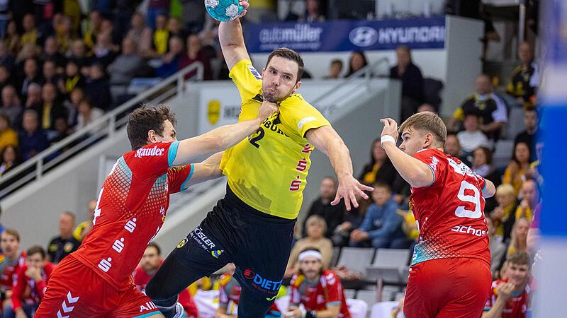 Fynn Herzig steuerte zwei Treffer zum klaren Sieg des HSC 2000 Coburg gegen den TuSEM Essen bei.