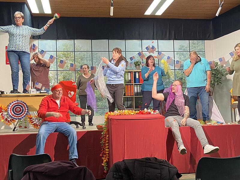 Die Proben der Theatergruppe Kersbach laufen auf Hochtouren.Forchheim & Fränkische Schweiz