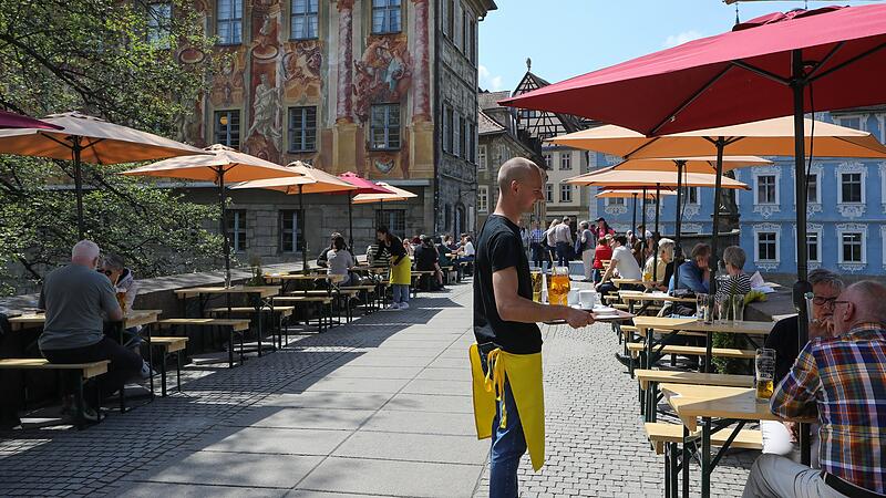 Den Biergarten auf der Unteren Brücke könnte es auch 2023 geben.