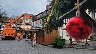 Bald schon öffnet der Weihnachtsmarkt in Forchheim seine Pforten. Die Vorbereitungen laufen auf Hochtouren.