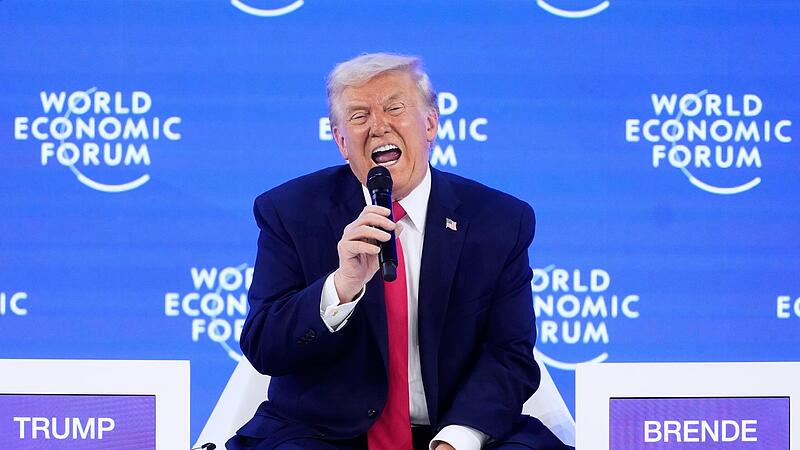 US-Pr&auml;sident Donald Trump spricht beim Weltwirtschaftsforum in Davos.