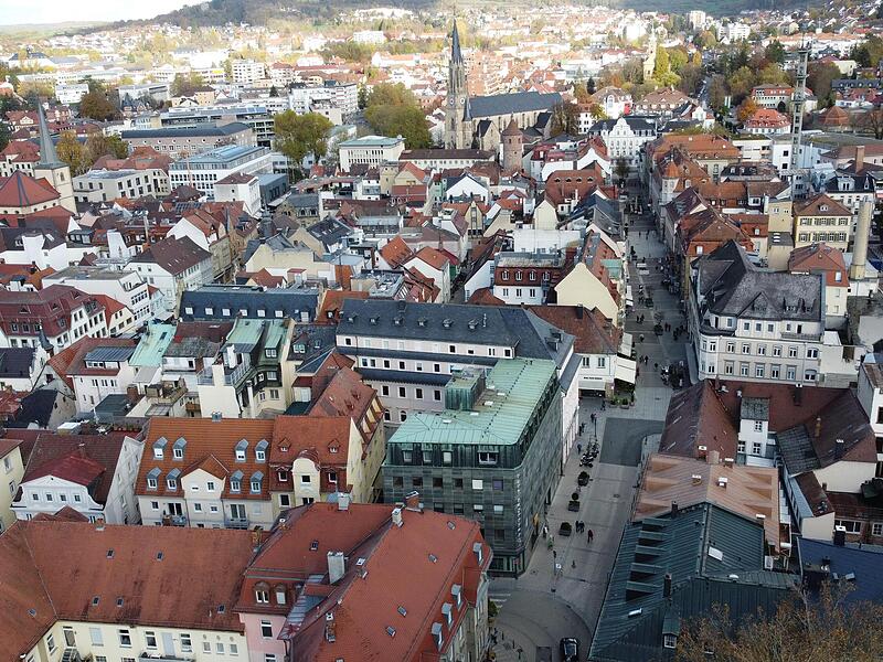Luftbild Innenstadt Bad Kissingen