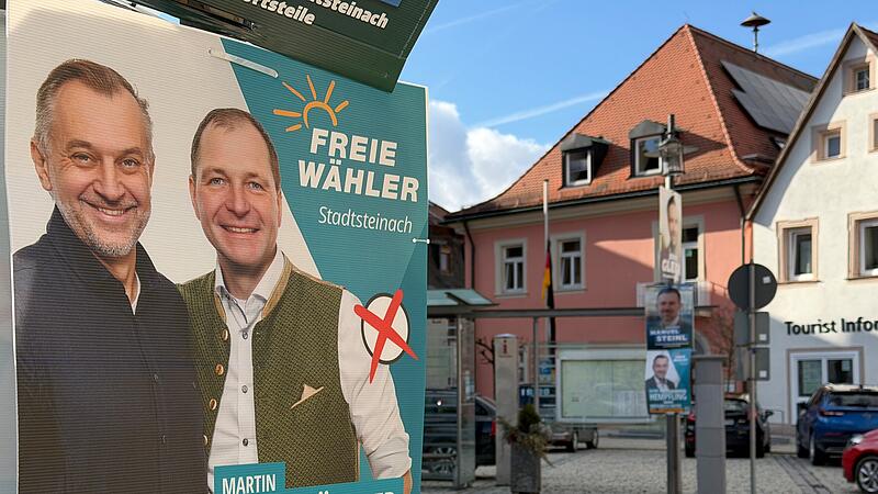 In Sachen Plakate gibt es in Untersteinach Zwist zwischen Kandidaten und Verwaltung.