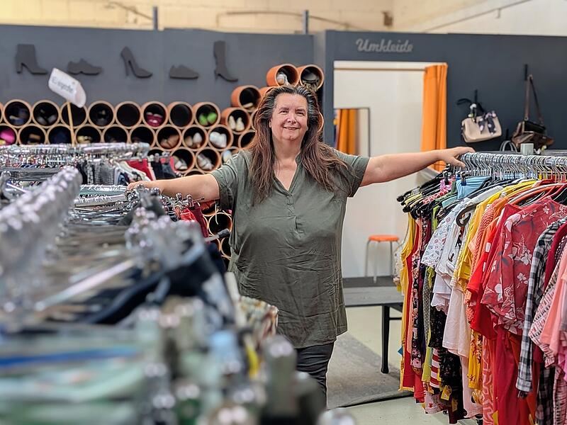 Maria Fey-Uschbanok, Second-Hand-Shop Kolping Laubanger Bamberg