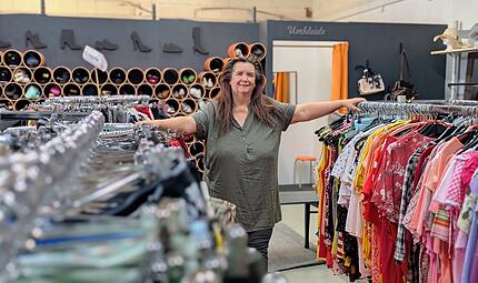 Maria Fey-Uschbanok, Second-Hand-Shop Kolping Laubanger Bamberg