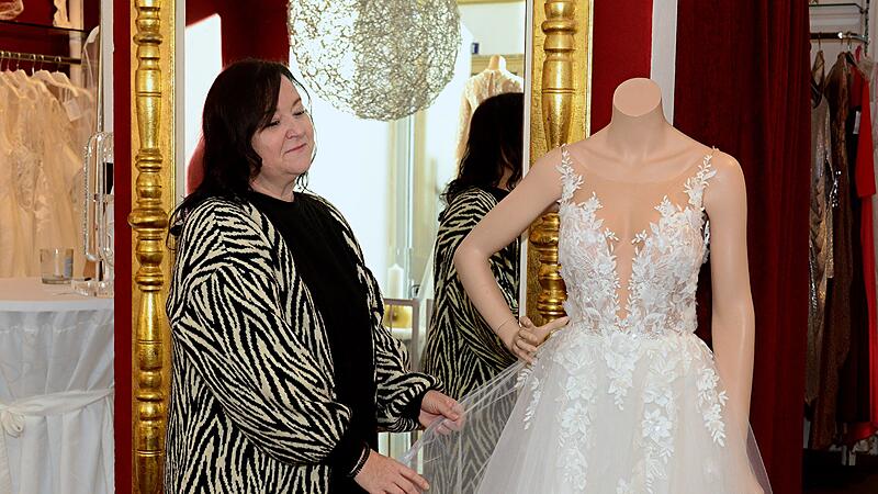 Nach 17 Jahren schlie&szlig;t Sabine Hawly ihr Brautmodengesch&auml;ft "Individuelle" in Bamberg endg&uuml;ltig zu.