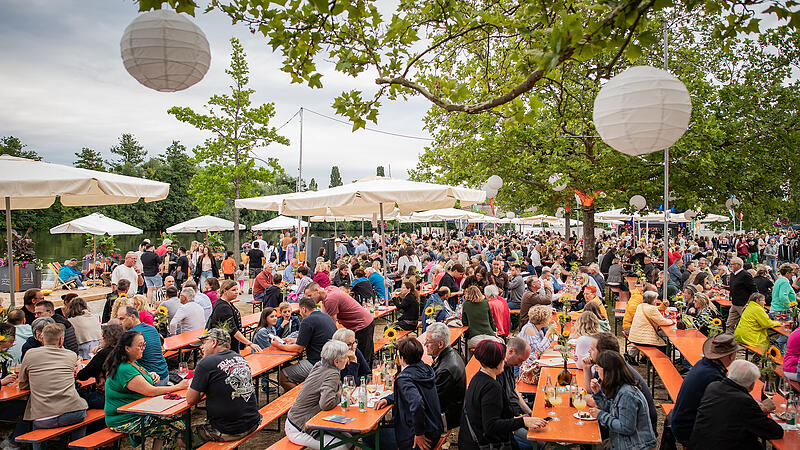 Zahlreiche Menschen besuchten den Auftaktabend des Kitzinger Promenaden-Weinfestes am Freitag.1325961
