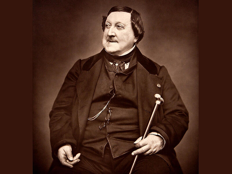 Der Komponist Gioachino Antonio Rossini war im Jahr 1856 in Bad Kissingen. Der Komponist Gioachino Antonio Rossini war im Jahr 1856 in Bad Kissingen.