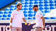 Reife Leistung von Kevin Krawietz (links) und Tim Pütz bei den Madrid Open. Die Deutschen stehen im Halbfinale der Doppelkonkurrenz.