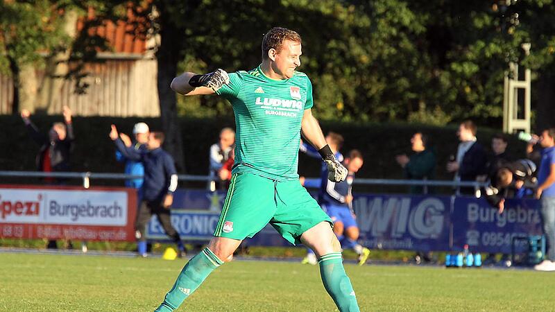 Eine feste und zuverl&auml;ssige Gr&ouml;&szlig;e beim TSV Burgebrach: Torh&uuml;ter Florian D&ouml;rnbrack