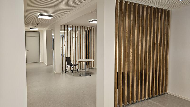 Blick in den fertigen Erweiterungsbau des Landratsamts Bad Kissingen.