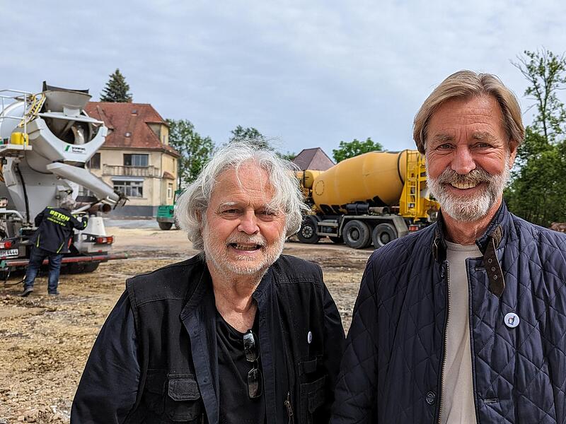 Hans-Peter Langsch (rechts), hier mit Auwi St&uuml;bbe vom Coburger Designforum Oberfranken