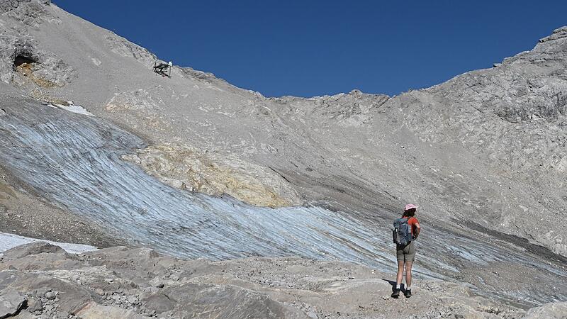 Entwicklung der verbleibenden deutschen Gletscher