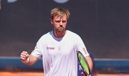 Ein Auftritt zum F&auml;uste-Ballen: Kevin Krawietz steht in Monte-Carlo im Viertelfinale.