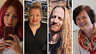 Laura Gottstein, Kathrin Grüner, Simon Michael und Cordula Haderlein erinnern sich an die Lockdown-Zeit.Forchheim & Fränkische Schweiz Laura Gottstein, Kathrin Grüner, Simon Michael und Cordula Haderlein (von links) erinnern sich an die Lockdown-Zeit.