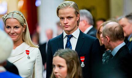 Mette-Marit und ihr Sohn Marius Borg Høiby Mette-Marit und ihr Sohn Marius Borg Høiby