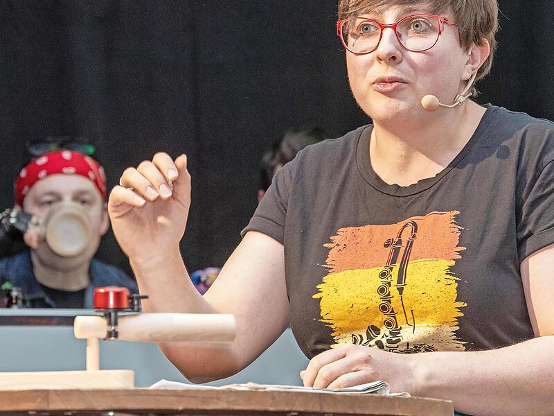Janina Reuter-Schad nahm die Eberner Medien unter die Lupe. Janina Reuter-Schad nahm die Eberner Medien unter die Lupe.