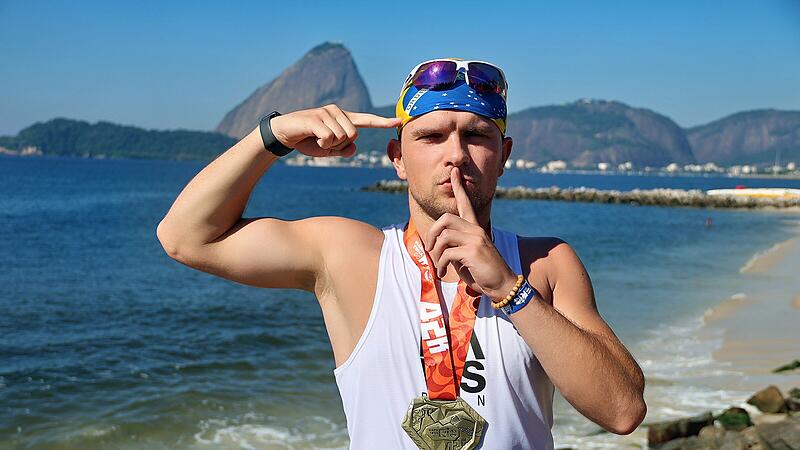 Noel Kessler l&auml;uft Marathon in Rio de Janeiro