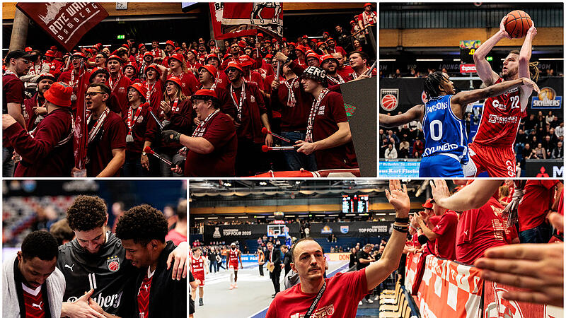 Die sch&ouml;nsten Bilder vom Pokal-Halbfinale Bamberg gegen Frankfurt zum Durchklicken.