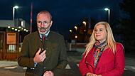 Manfred Weber und Melanie Huml besuchten am Freitag Bosch in Bamberg