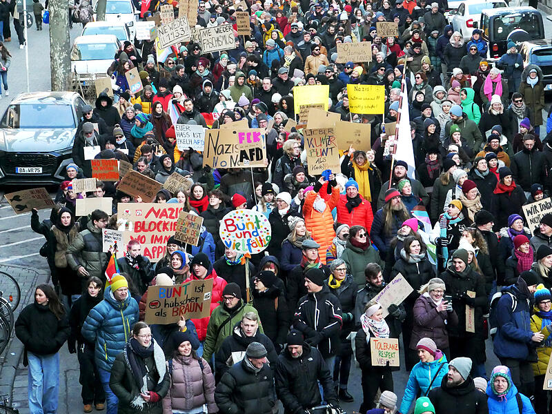 Demo gegen Rechts Bamberg Januar 2024 Demo gegen Rechts Bamberg Januar 2024