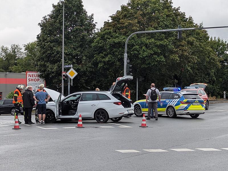 Unfall auf der Kreuzung