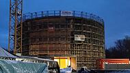 Auf dem Gelände des ehemaligen Güterbahnhofs in Coburg entsteht das "Globe", das zunächst als Interimsspielstätte fürs Landestheater dienen wird. Auf dem Gelände des ehemaligen Güterbahnhofs in Coburg entsteht das "Globe", das zunächst als Interimsspielstätte fürs Landestheater dienen wird.