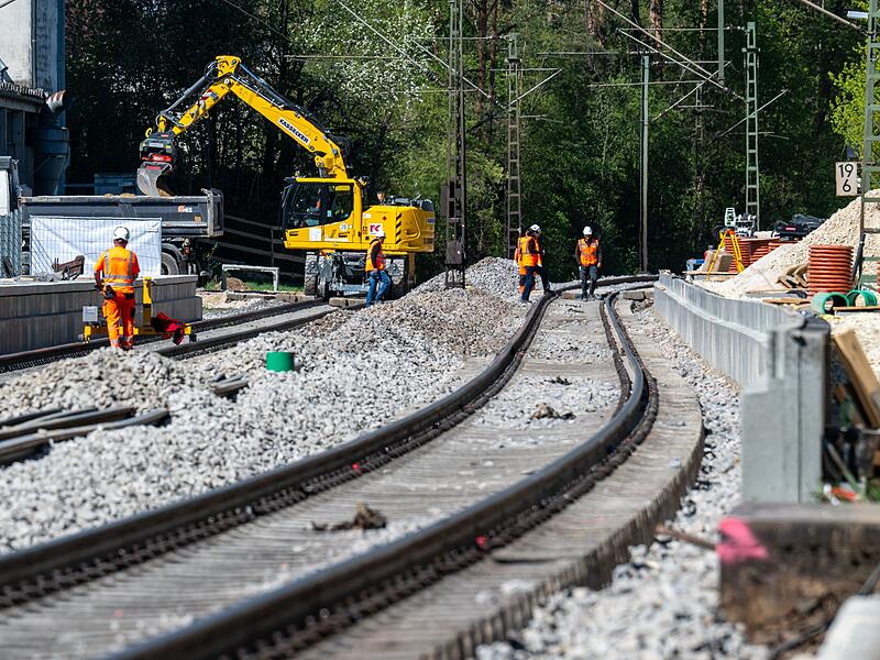 Bauarbeiten bei der Bahn