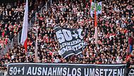 Fan-Plakat zur 50+1-Regel