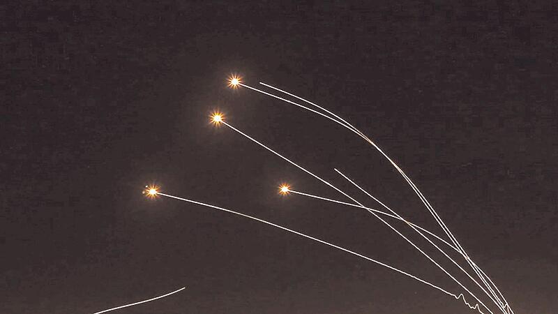 Das israelische Raketenabwehrsystem Iron Dome im Einsatz. &#160;&#160;