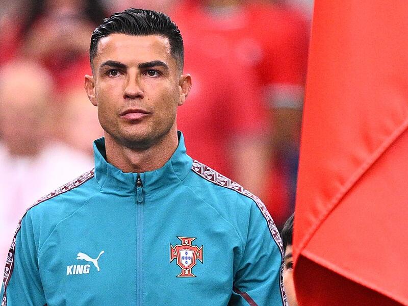 Tragen das King-Logo von Puma auch auf der Brust: Cristiano Ronaldo und seine Teamkollegen der portugiesischen Nationalmannschaft. Tragen das King-Logo von Puma auch auf der Brust: Cristiano Ronaldo und seine Teamkollegen der portugiesischen Nationalmannschaft.