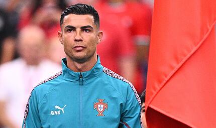 Tragen das King-Logo von Puma auch auf der Brust: Cristiano Ronaldo und seine Teamkollegen der portugiesischen Nationalmannschaft.