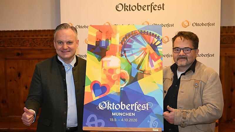 Wiesnchef Christian Scharpf stellt das offizielle Motiv zum O...