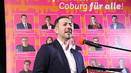 Coburgs Dritter B&uuml;rgermeister Can Aydin (SPD) bei seiner Rede zum Politischen Aschermittwoch.