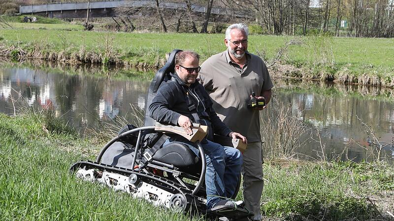 Thorsten Stamminger fährt den Scuttler von Martin Ebner.Forchheim & Fränkische Schweiz