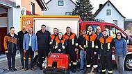 Die F&uuml;hrungskr&auml;fte der Ortswehr von Woffendorf, der St&uuml;tzpunktwehr von Altenkunstadt sowie die Mitglieder der Kreisbrandinspektion von Lichtenfels waren ebenso dabei wie B&uuml;rgermeister Robert H&uuml;mmer, als die neue Tragkraftspritze f&uuml;r die Freiwillig...