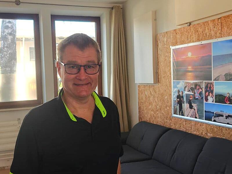 Stefan Bauerfeind in der Wohnung seines Sohnes JannikForchheim & Fränkische Schweiz Stefan Bauerfeind in der Wohnung seines Sohnes JannikForchheim & Fränkische Schweiz
