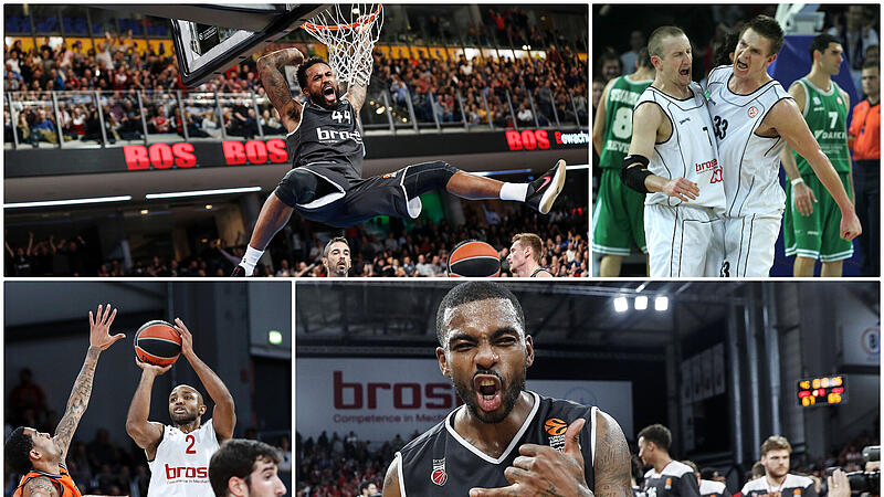 Die Bamberger Basketballer bewiesen auf europ&auml;ischem Parkett bereits in einigen Spielen Comeback-Qualit&auml;ten. Auch am Mittwoch gegen Dziki Warschau.