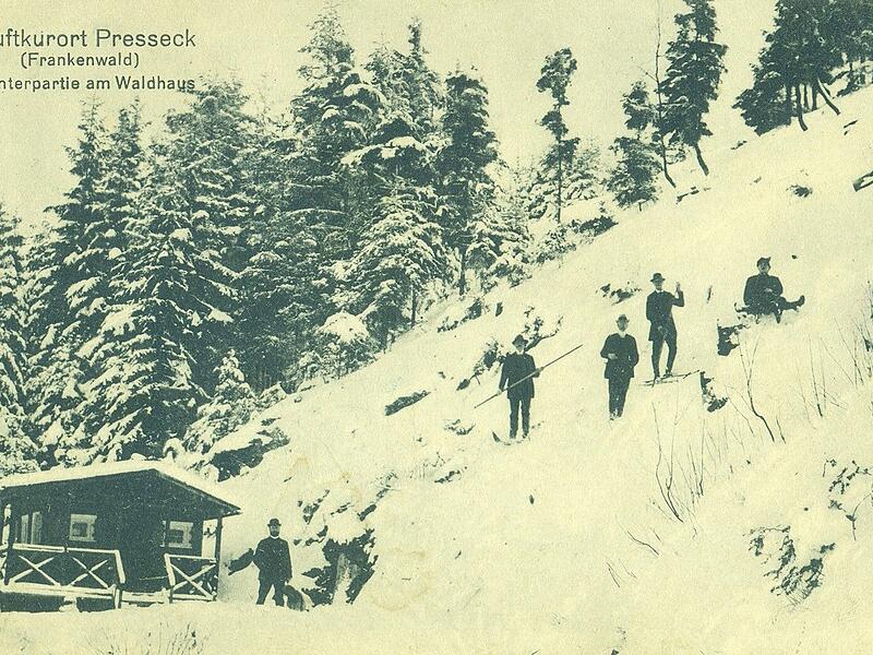 Winterpartie am Waldhaus.