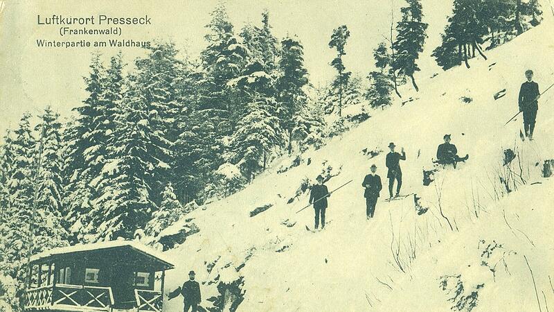 Winterpartie am Waldhaus.