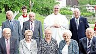 Vor 70, 75, 80 und 85 Jahren hatten diese Jubilare Erstkommunion.
